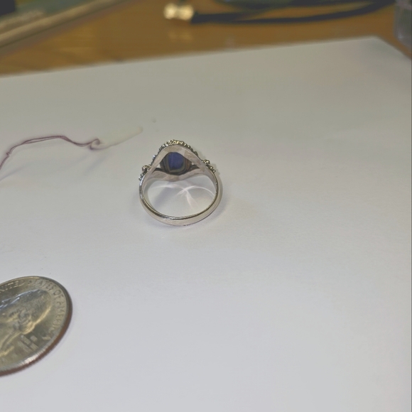 New Natural Tanzanite in sterling size 9 - Picture 5 of 9